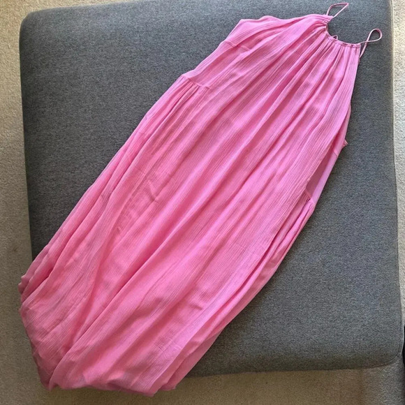rag & bone Pink Melody Maxi Silk Blend Dress Small - Picture 6 of 9